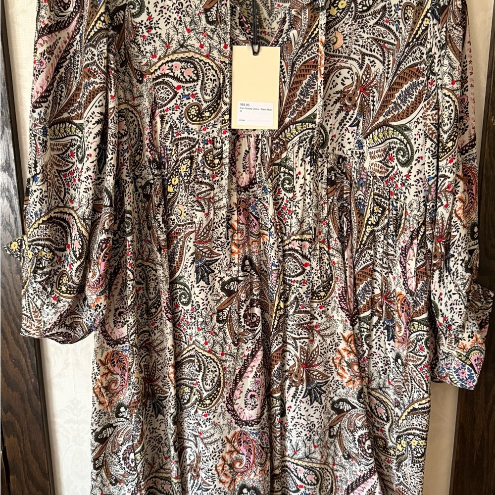 Paisley Long Sleeve Dress